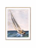 Solo Sailor - Oil Painting On Silk