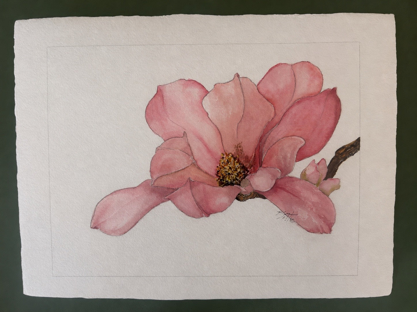 Pink Flower - Water Art
